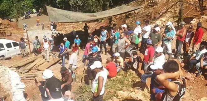 Derrumbe en mina de Nicaragua deja un niño minero muerto