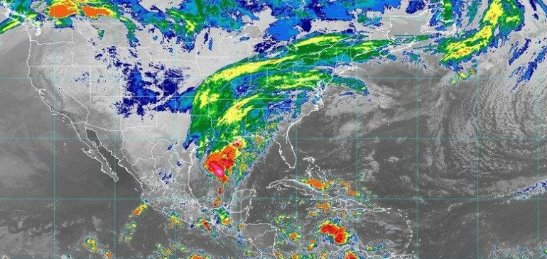 Depresión 17 evoluciona a tormenta tropical Olga en el Golfo de México