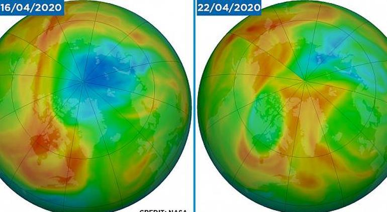 Capa de ozono del Ártico se cerró por causa natural, no por cuarentena