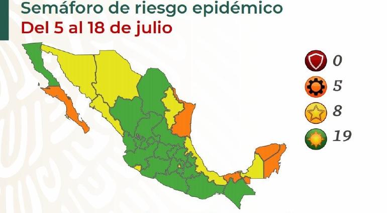 Chihuahua en amarillo hasta el 18 de julio: Salud federal